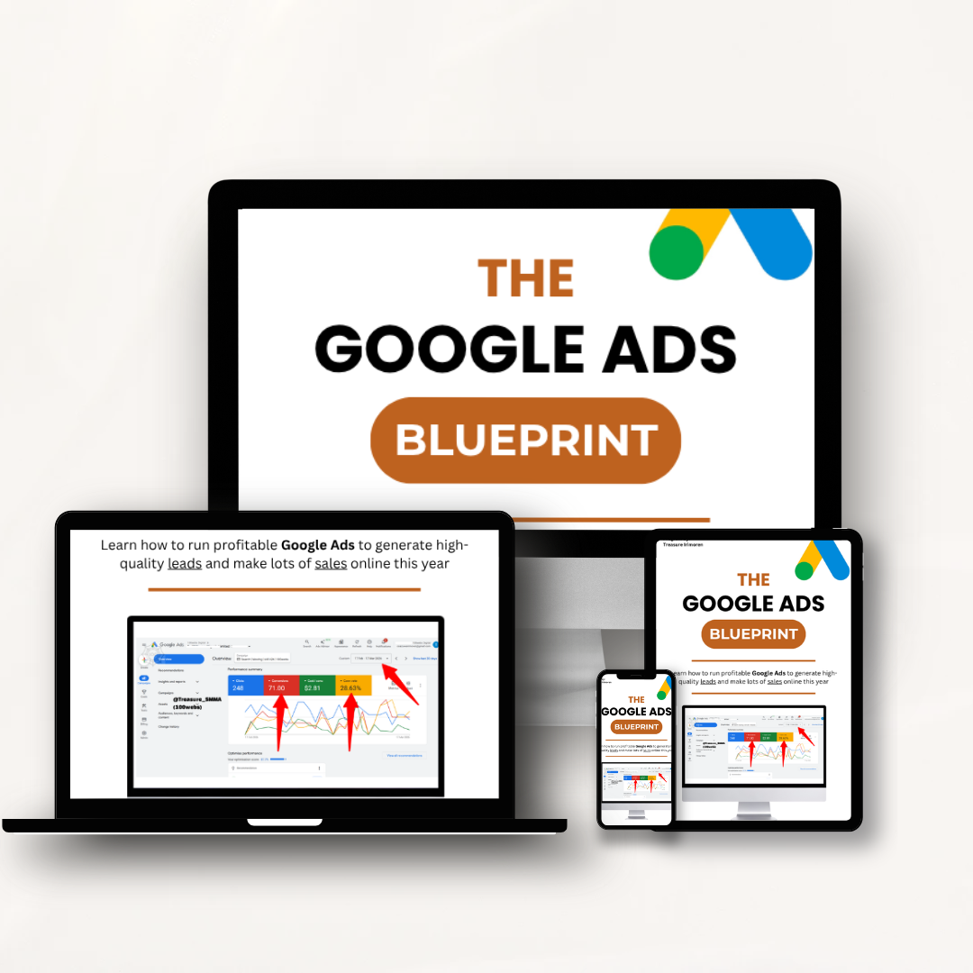 The Google Ads Blueprint course mockup